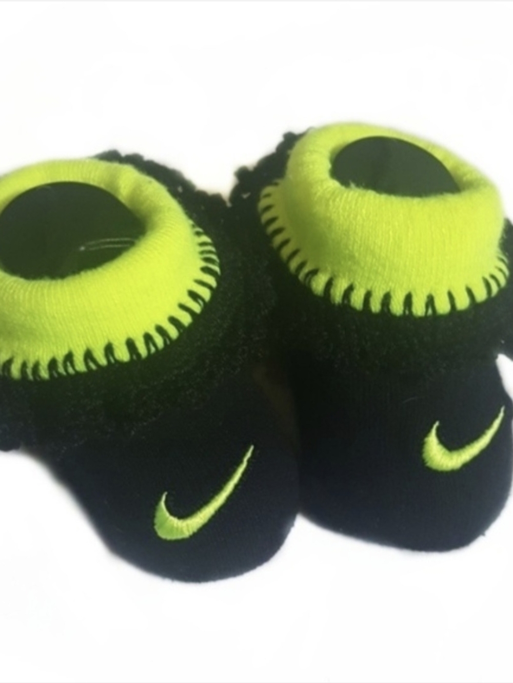 Custom Hand Crocheted Nike Baby Girl Booties 0-6M